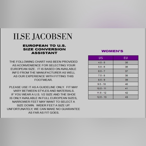 NEW Ilse Jacobsen Tulip Perforated Slip On Sneaker Women Sz 41 Metallic US 10.5 - Picture 9 of 9